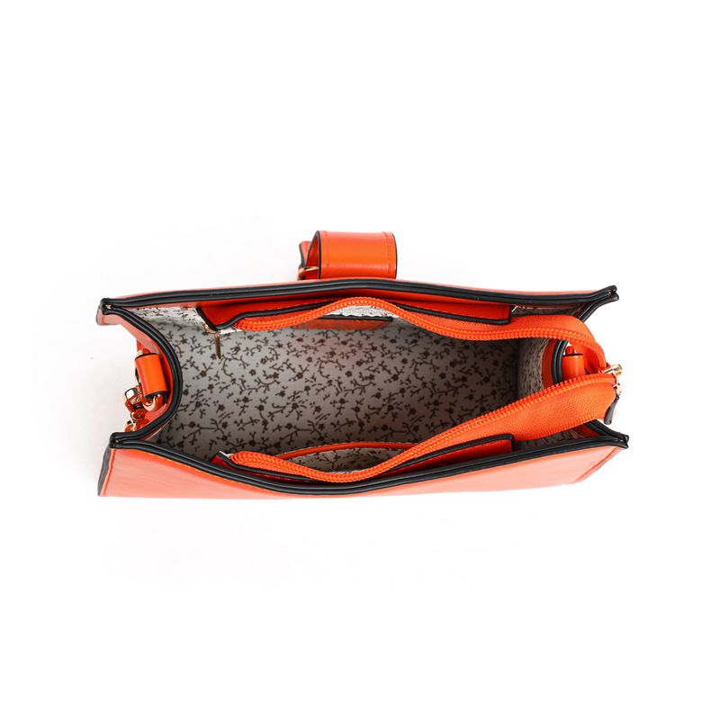 BOSTON koppling med spänne - orange