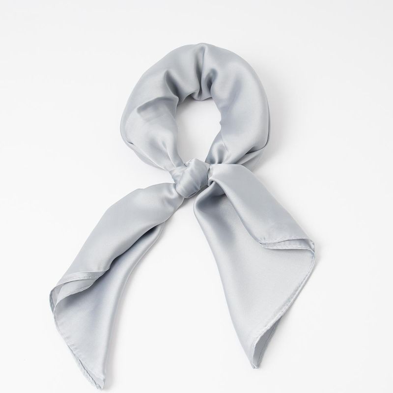 Lite skjerf ensfarget - grå