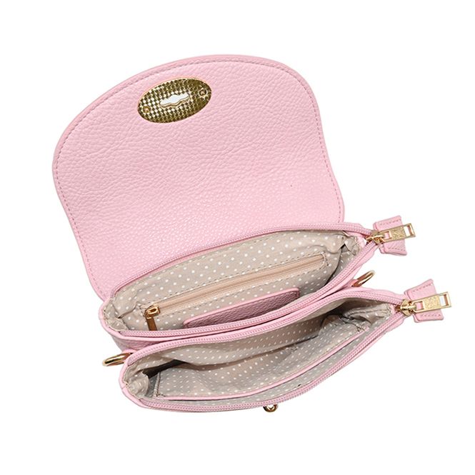 Huvudbild DANIELLE clutch ljus rosa i imiterat skinn