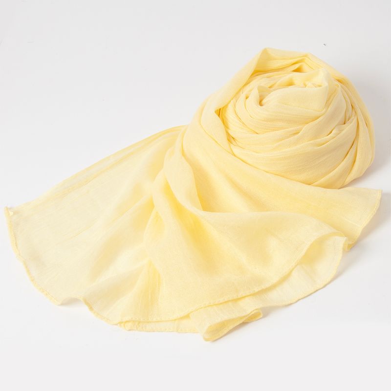 Skjerf i modal - lys gul