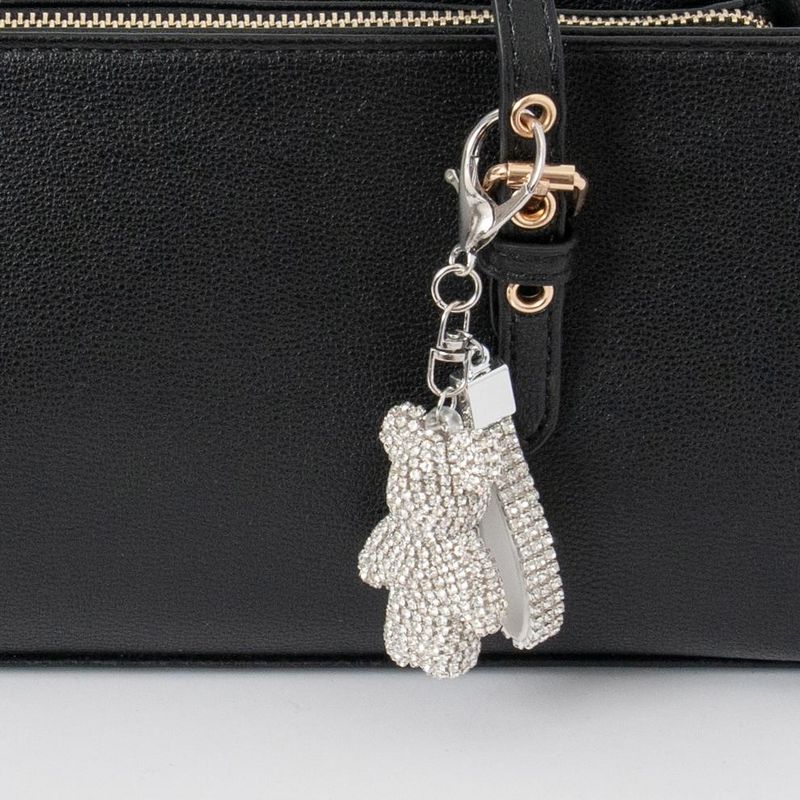 Väskadekoration TEDDY - silver