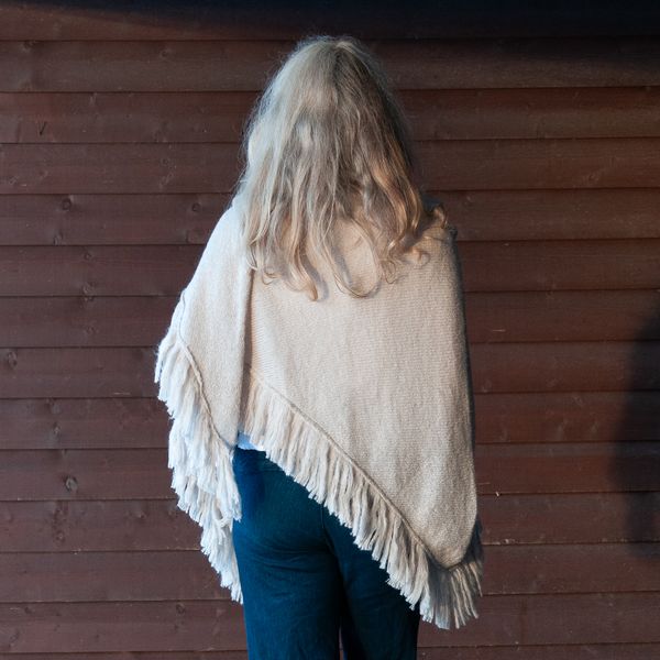Bild på Sjal i mohairmix - beige