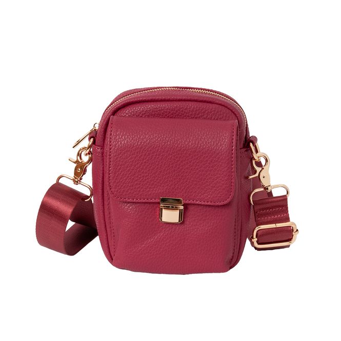 Huvudbild IDA cityväska - mörk rosa