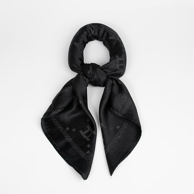 Huvudbild Enfärgad scarf med glittertråd – silk look ...