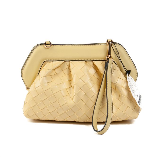 Hovedbilde Indi flettet clutch - gul - elegant og tidløs ...