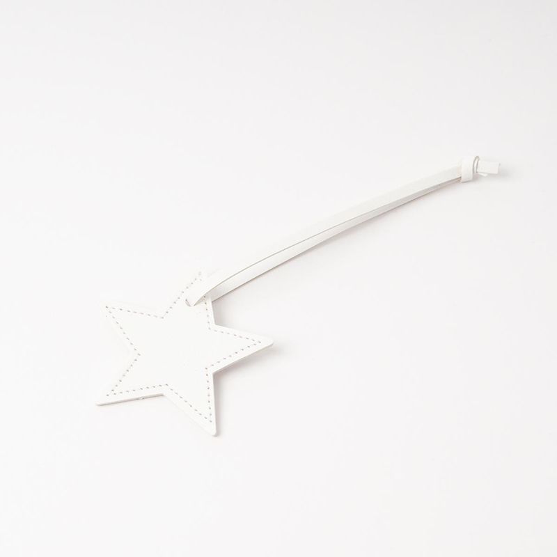 Väskadekoration STAR - vit