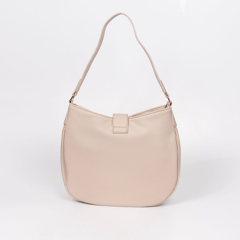 Iona ovalbag - beige - rymlig axelväska i tidlös design