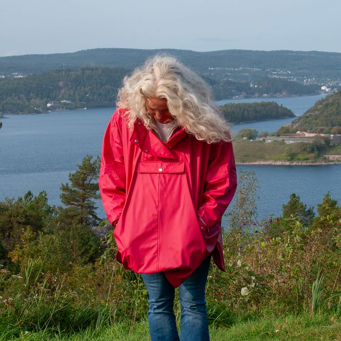 Huvudbild Regnponcho - rosa