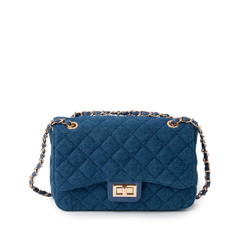 DAISY stor clutch - jeansblå