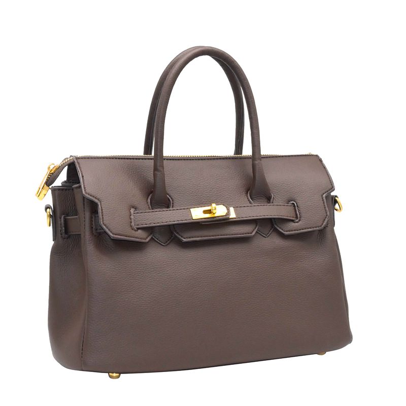 Havanna liten shopper - brun veske i imitert skinn