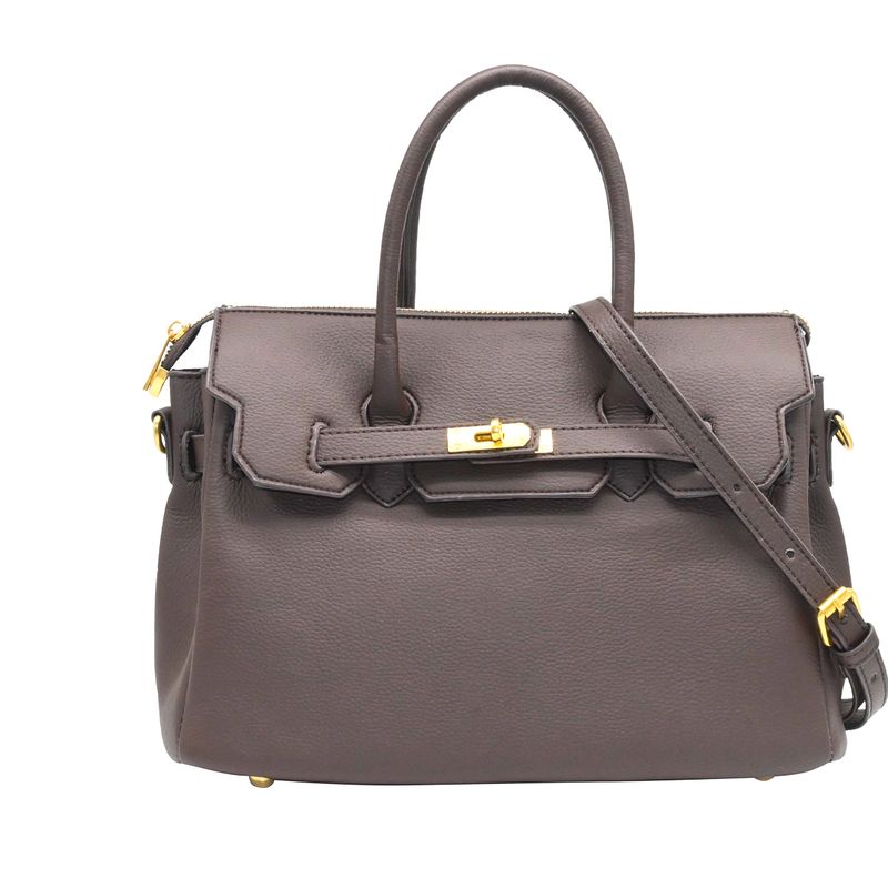 Havanna liten shopper - brun veske i imitert skinn