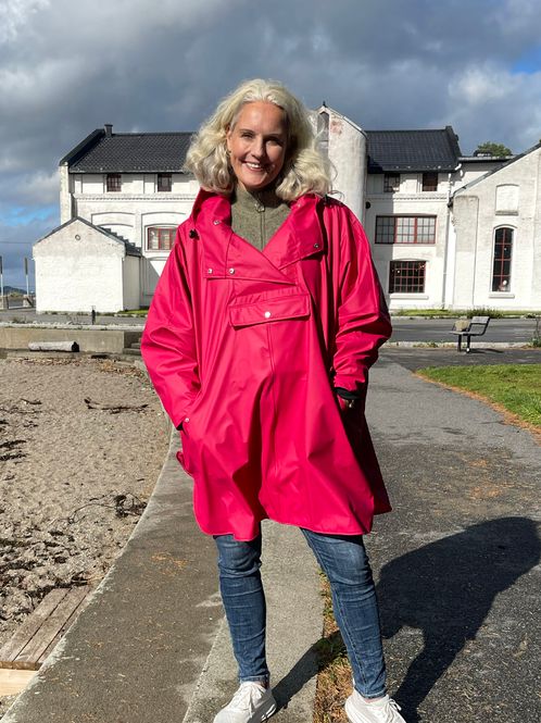 Huvudbild Regnponcho - rosa