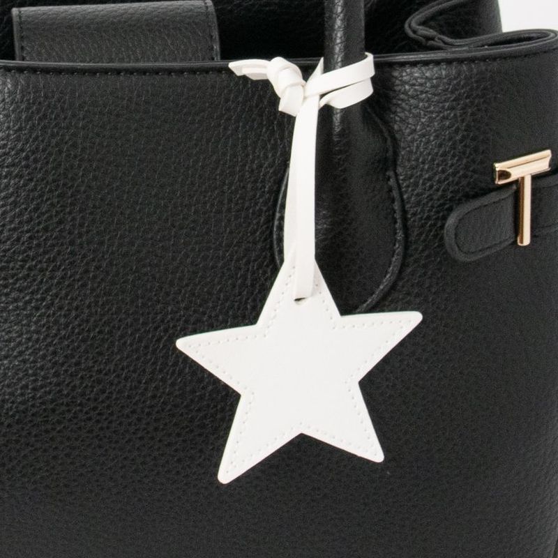 Väskadekoration STAR - vit