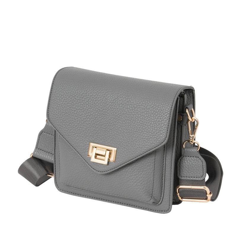 DUBLIN clutch med clipslås - grå