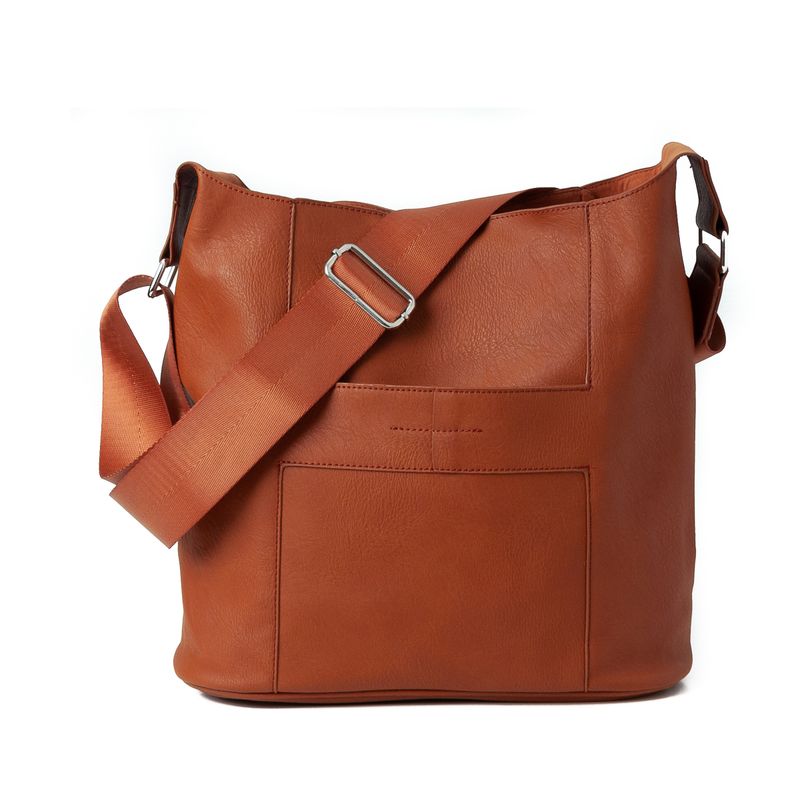 Anna stor crossbodyväska - mörk orange