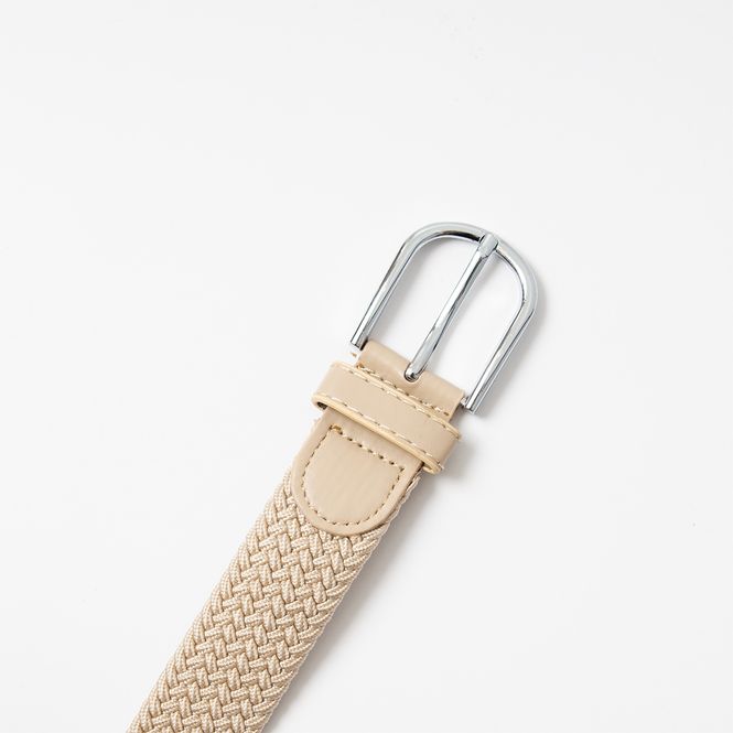 Huvudbild Stickat skärp, silver - beige
