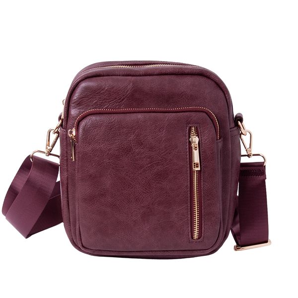 Huvudbild DINA stor cityväska - vinröd