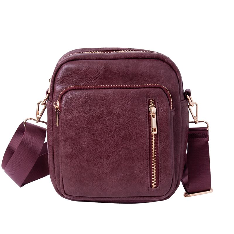 DINA stor cityväska - vinröd