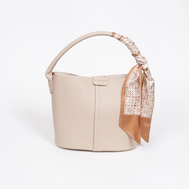 Hovedbilde Ibelin liten bucketbag - beige - feminin veske ...