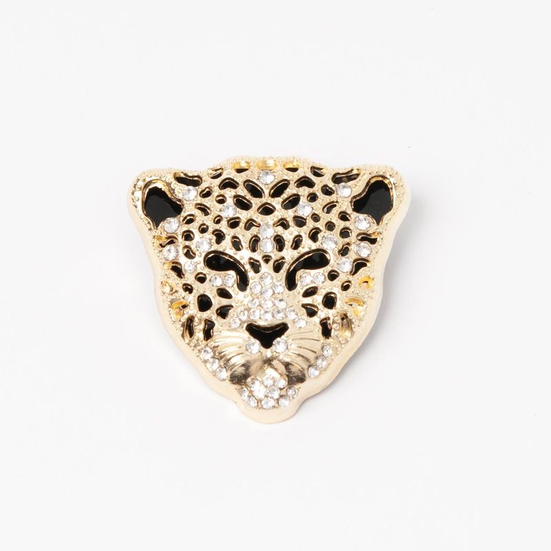 Brosje med leopard - gull