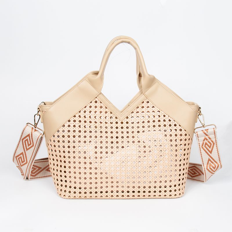 Inez shopper - beige - rymlig och lätt väska