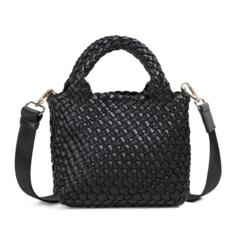 EDDA flätad miniväska - svart