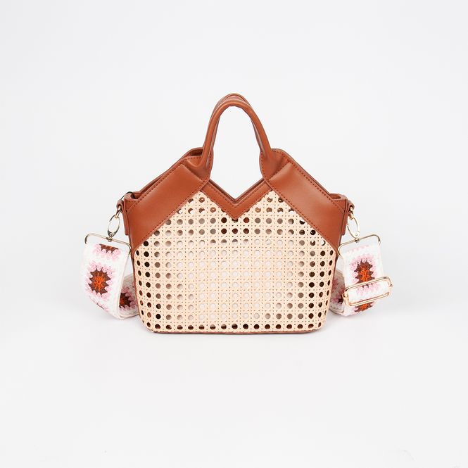 Huvudbild Izra liten shopper - cognac - lätt och elegant ...