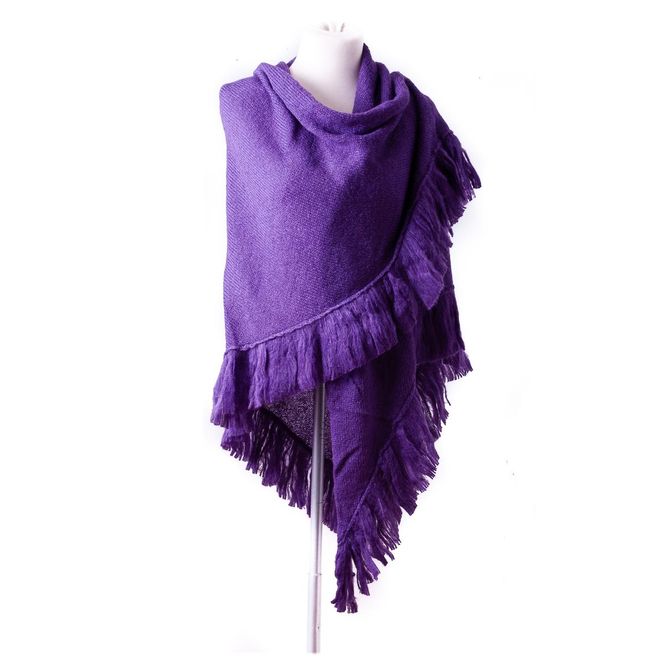 Huvudbild Sjal i mohairmix - lavendel