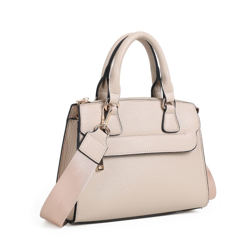 Kat liten håndveske lys beige