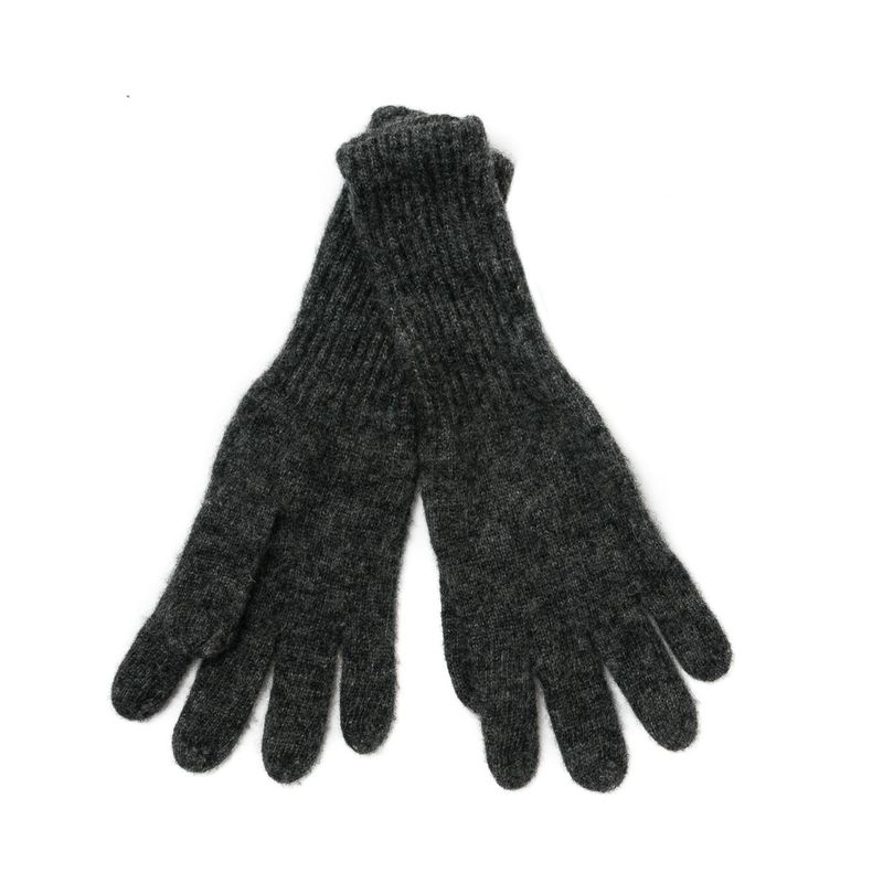 Lang strikkevante - svart